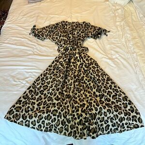 Zara Leopard Cheetah print dress